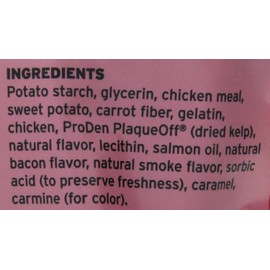 Indigenous Grain Free Dental Health Bones 2 Flavor Variety Bundle: (1) Smoked Bacon Flavor, and (1) Carrot & Pumpkin Flavor, 17 Oz. Ea.