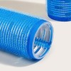 Blue Self Grip Hair Rollers, Heatless Hair Roller Sets with