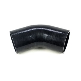 Squirrelly 2.5" Inch Elbow Black Silicone Reducer Coupler 3 Layers of Polyester Reinforcement Suitable 30 Degree Turbo Intake Pipe