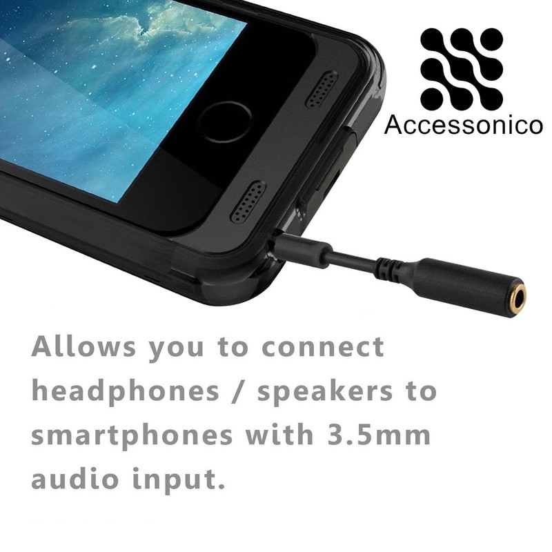 3 Pack Headset Audio Jack Extender, 3.5mm Headphone AUX Extension