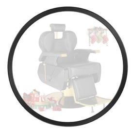 Hicomony 26.77" Salon Chair Rubber Base Ring, Chairs Prevent Hair from Hiding Hydraulic Base Equipment for Protecting Tile Floor Wood Floor