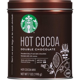 Starbucks Hot Cocoa Mix Tin, Double Chocolate Hot Cocoa Mix, 7-Ounce Tin (Pack of 3)