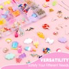 JABNOW Charms Pendant Set, Jewellery Making Set, 100 Pieces Charms