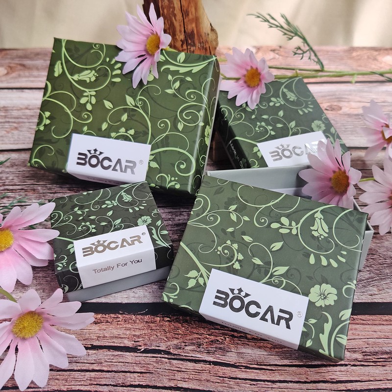 BOCAR 2 Strand Statement Choker Shell Necklace and Earring Set