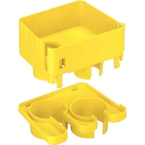 Panduit FRIDT4X4YL 2-Port Spillout, Yellow