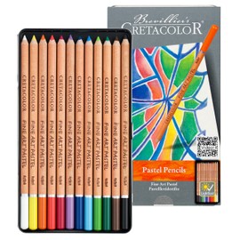 Cretacolor Fine Art Pastel Pencil Set, Set of 12, Multi