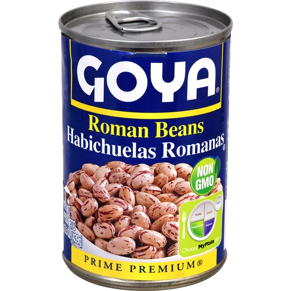Goya Premium Roman Beans, 15.5 Ounce Can