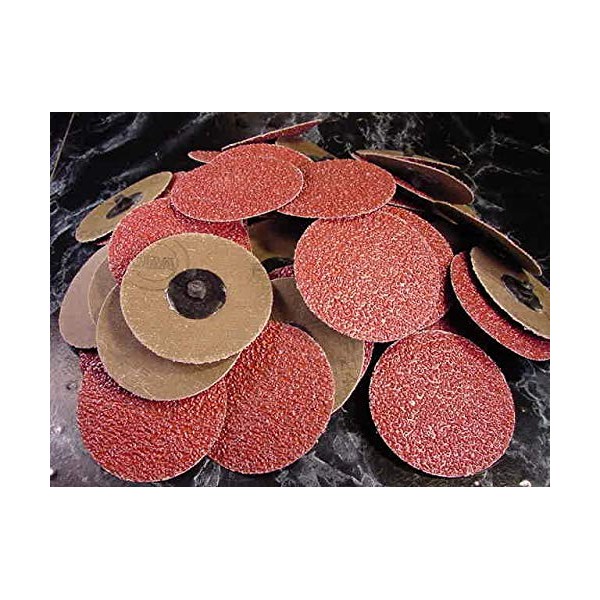 50pc 3" ROLL Lock Sanding DISC 24 GRIT Made in