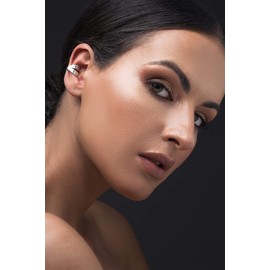 Gold Sterling Silver Ear Cuff Earring, Greek Ear Cuff for Non-Pierced Ear, Ear Climbing Ear Cuff Ear Cuff, Gift for Women