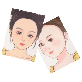 TEHAUX 2X Face Painting Practice Board Reusable Boys and Girls Face Paint Palette Templates for Event Home