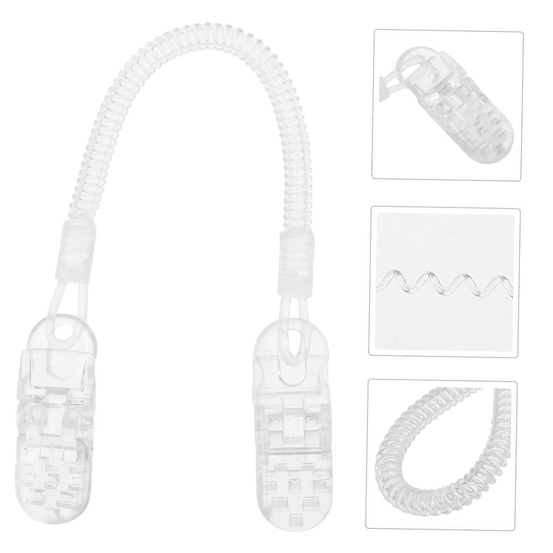 Healvian 3pcs Windproof Hat Strap Clips Adjustable Plastic Retainers with
