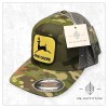 PM Outfitters John Deere Retro Vintage Patch YuPoong Flexfit Multicam