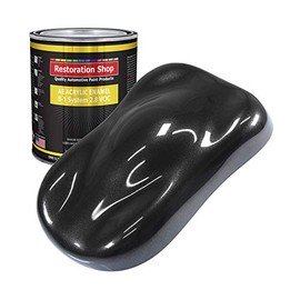 Restoration Shop - Black Sparkle Metallic Acrylic Enamel Auto Paint - Gallon Paint Color Only - Professional Single Stage High Gloss Automotive, Car, Truck, Equipment Coating, 2.8 VOC