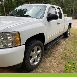 AUTOSAVER88 Running Boards Compatible with 2007-2018 Chevy Silverado/GMC Sierra 1500, 2007-2019 2500HD 3500HD Extended/Double Cab, 6 inches Side Step Nerf Bars (Incl. 2019 1500 LD/Limited)