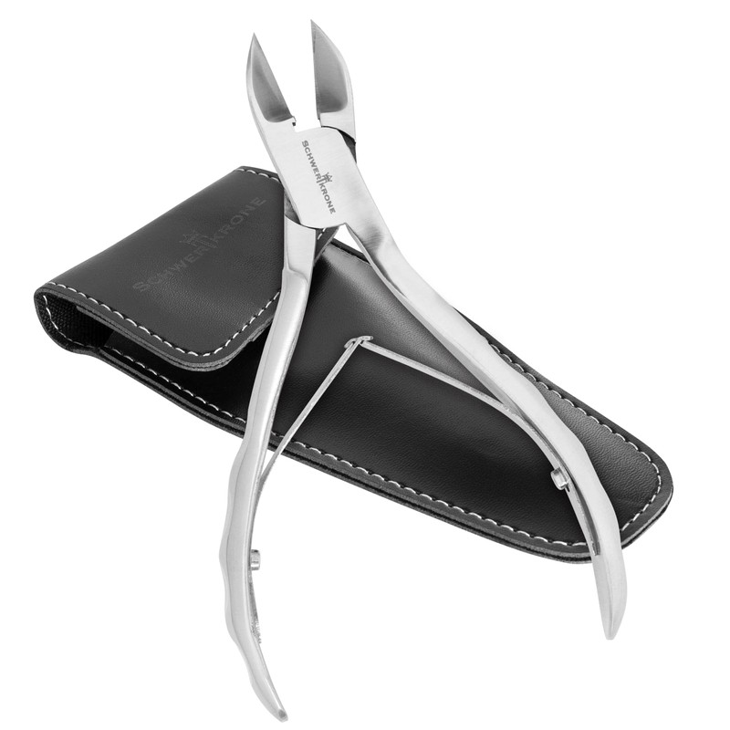 Schwertkrone Nail Clippers Stainless Steel 14 cm with Sharp and