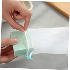 Mikinona 6Pcs net exfoliating bath foaming soap saver bag bar soap Handmade Soap Mesh Bag soap exfoliating mesh soap drawstring soap pouch Body abs cleasing milk white