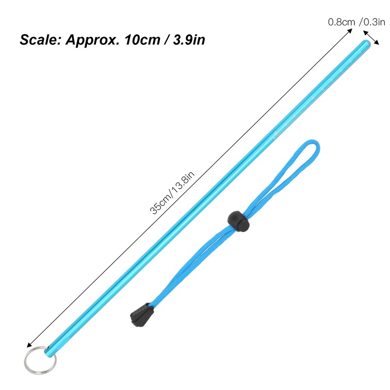 Diving Pointer Stick Aluminum Alloy 35cm Multifunctional Underwater Rod with