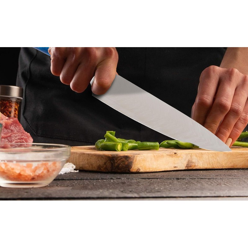 Cuchillo de Chef Japonés Profesional 8inch, Yeeclot Nuevo Mango de