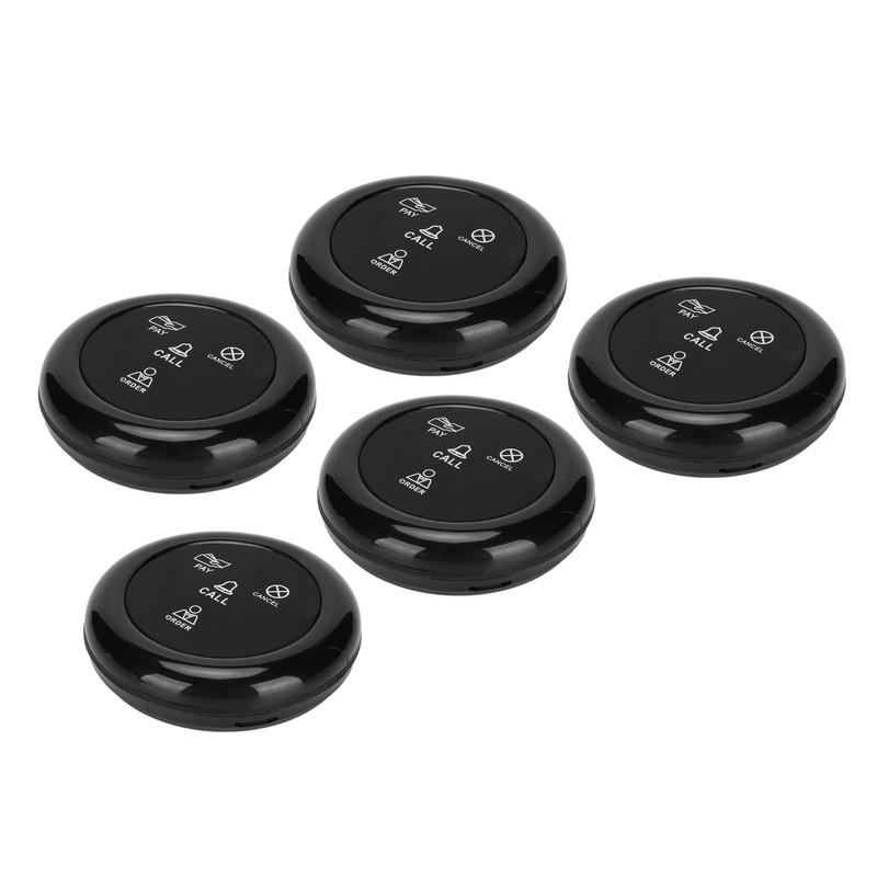 5pcs Wireless Caregiver Pager SOS Call Buttons 433MHz Smart Call