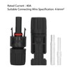 5 Set Solar PV Connectors IP67 Waterproof PPO Insulation High