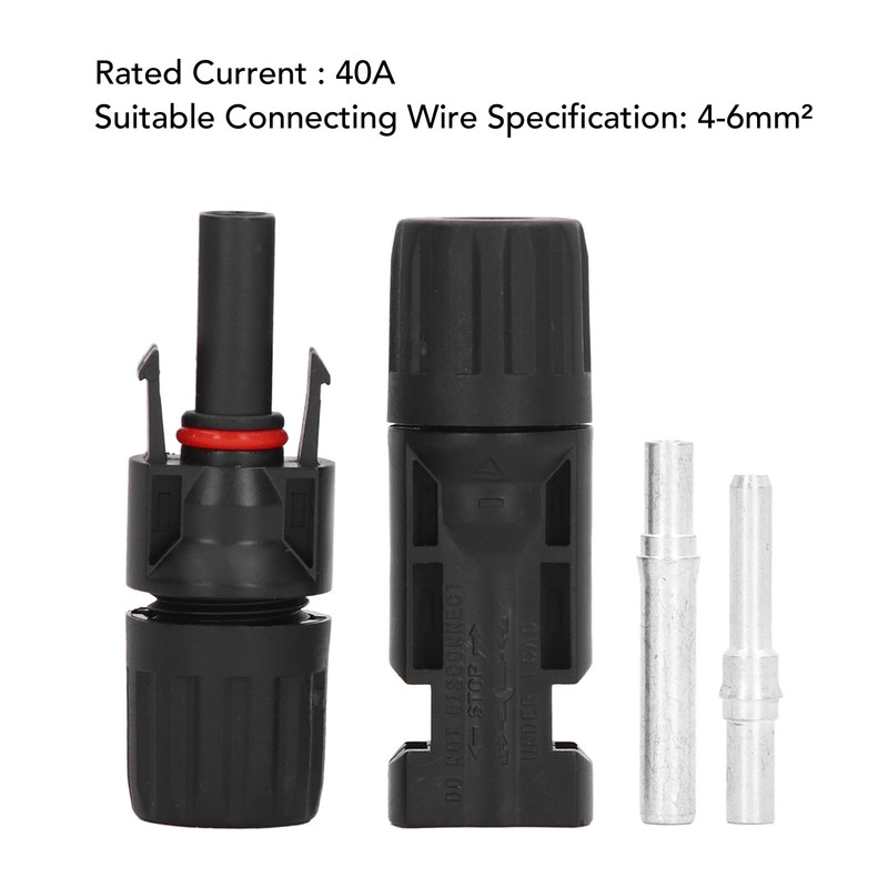 5 Set Solar PV Connectors IP67 Waterproof PPO Insulation High