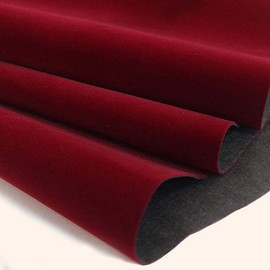 Self Adhesive Velvet Flocking Liner for Jewelry Drawer Art Crafts DIY Project Velvet Fabric Peel and Stick Drawer Velvet Liner 17.7" x 78.7" (Dark Red)