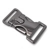 Ganzoo Metal Buckle Click Clasp with Spring Clasp, Titanium, Set