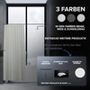 ovimar Kjelfossen Magnetic Shower Curtain, Beige, Washable, Quick-Drying, Anti-Mould Shower