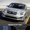 in Channel Auto Rain Guards Fit for 2011-2016 Impreza Hatchback,