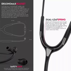 Mdf® Acoustica® Deluxe - Estetoscopio Ligero De Doble Cabeza