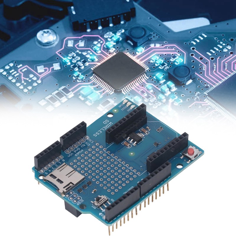 Prototype Screw Shield Wireless On Board Storage Card Slot Terminal