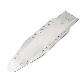 Levigo Stainless Steel RC Chassis Armor Protection Skid Plate Compatible with Tamiya BB01 BBX BB-01 1/10, RC Upgrade Parts Axle Chassis Protective Armor Guard