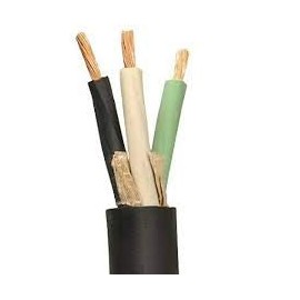 63050 6/3 SOOW- 50 ft Non-UL 600V 90C Heavy Duty Portable Power Cable/Wire/Cord for Indoor, Outdoor use, Black 6 Gauge 3 Conductor