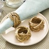 6 pieces handmade napkin rings, woven napkin rings, natural napkin