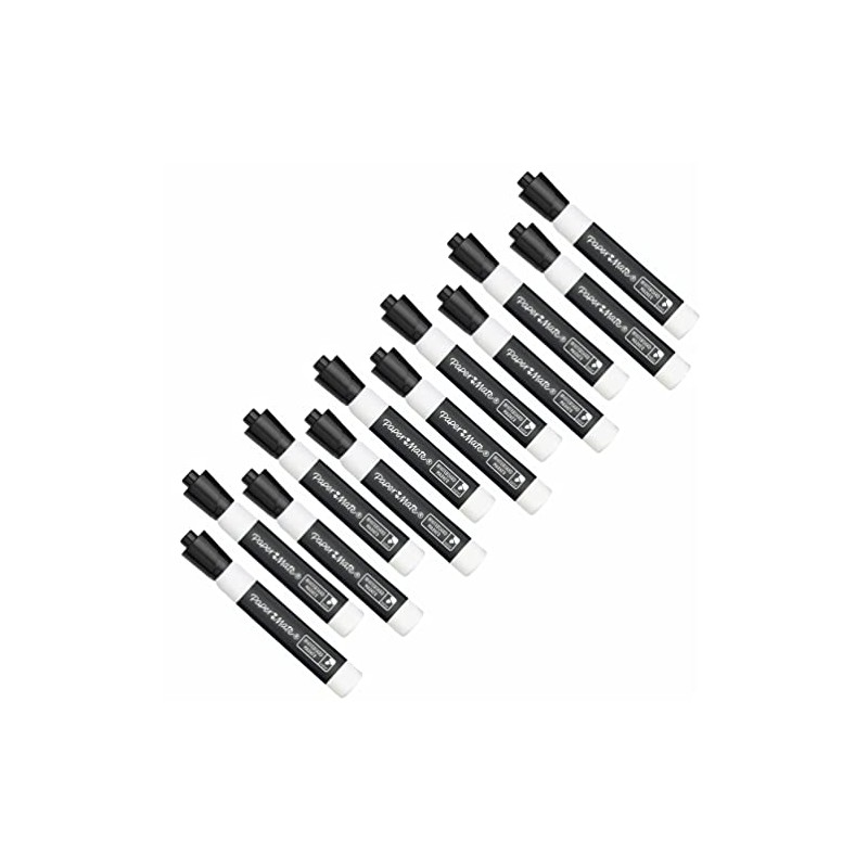 12 x Paper Mate Dry Wipe Marker Pens | Bold,
