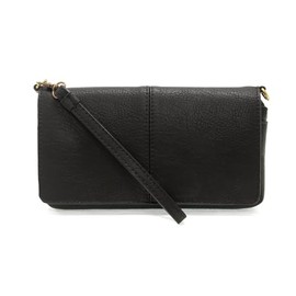 Joy Susan Womens Fashion Purse Everly Organizer Flap Crossbody - Black