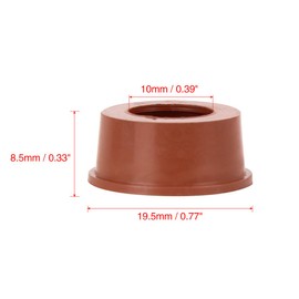 X AUTOHAUX Car Red Rubber Engine Manifold Ring Gasket 11612246949