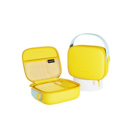 Fang Ngu Fan Makeup Bag, Makeup Bag, Travel Pouch, EVA Material, Washable, Soft, Cosmetics, Sewing, Stationery, Large Capacity, Pockets and Dividers, YELLOW