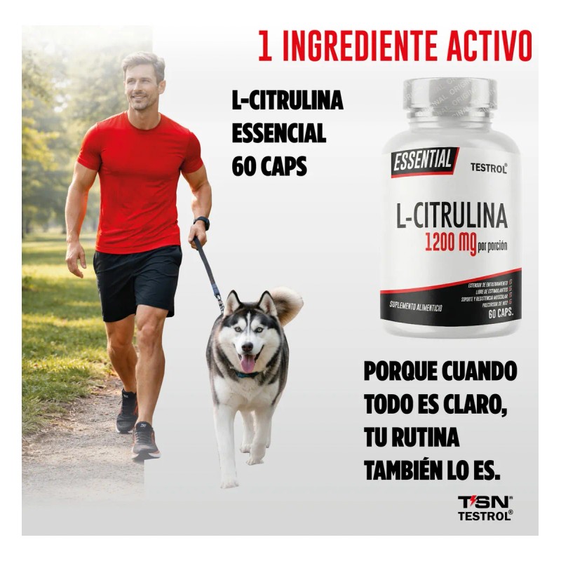 Combo Arginina Essential Citrulina Essential Testrol 60 Cpsulas cu