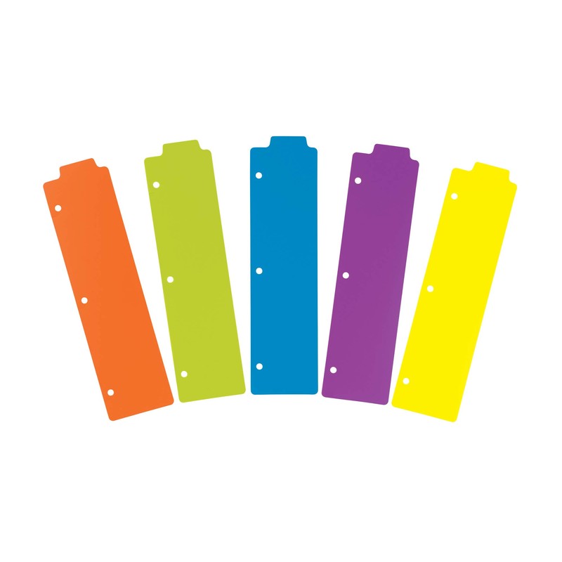 Avery Snap-in Bookmark Plastic Dividers for 3 Ring Binders, 5-Tab