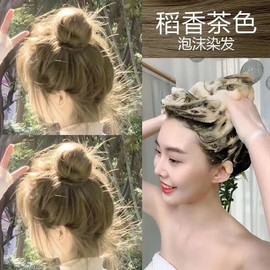 Hair Dye Plant Bubble Dye Color Black Own Home Dye Shampoo Hair Salon Hair Dye Cream 染发剂植物泡泡染彩色黑色