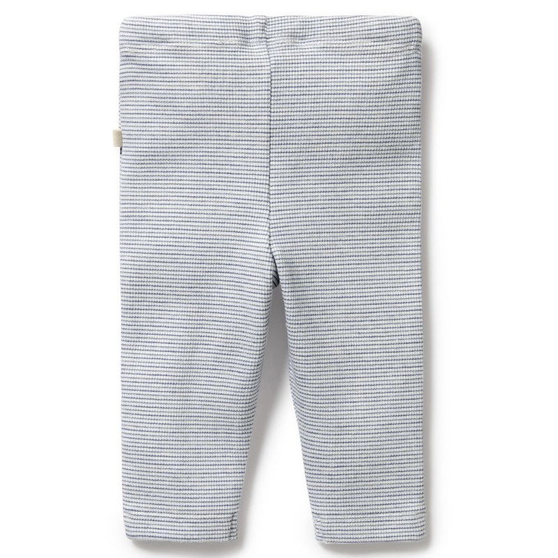 Wilson & Frenchy Organic Stripe Rib Legging - Rain Drop,