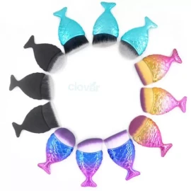 Clover 클로버잡화 붕어모양 블러셔 브러쉬 쉐딩 볼터치브러시 [컬러-레드털(] Clover Goods Fish-Shaped Blusher Brush Shading Blush Brush [Color - Red Hair]