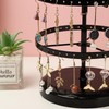 SNBBGT 6 Tier Metal Rotating Earring Holder Organizer,Adjustable Hoop Storage