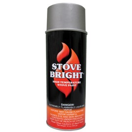 Forrest Paint 6193 1200 Wood Stove High Temp Paint - Metallic Gray