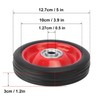 IHDYPPEW 4 Pack Rubber Wheel with Ball Bearing - 5