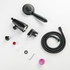 BEIYI Tub Spout with Diverter Matte Black, 5 Settings Metal