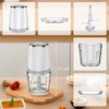 Electric Food Chopper with 2.5 Cup Glass Bowl, Mini Food