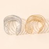 FFWTPY Pack of 2 Upper Bangle Gold Women's Boho Bangle