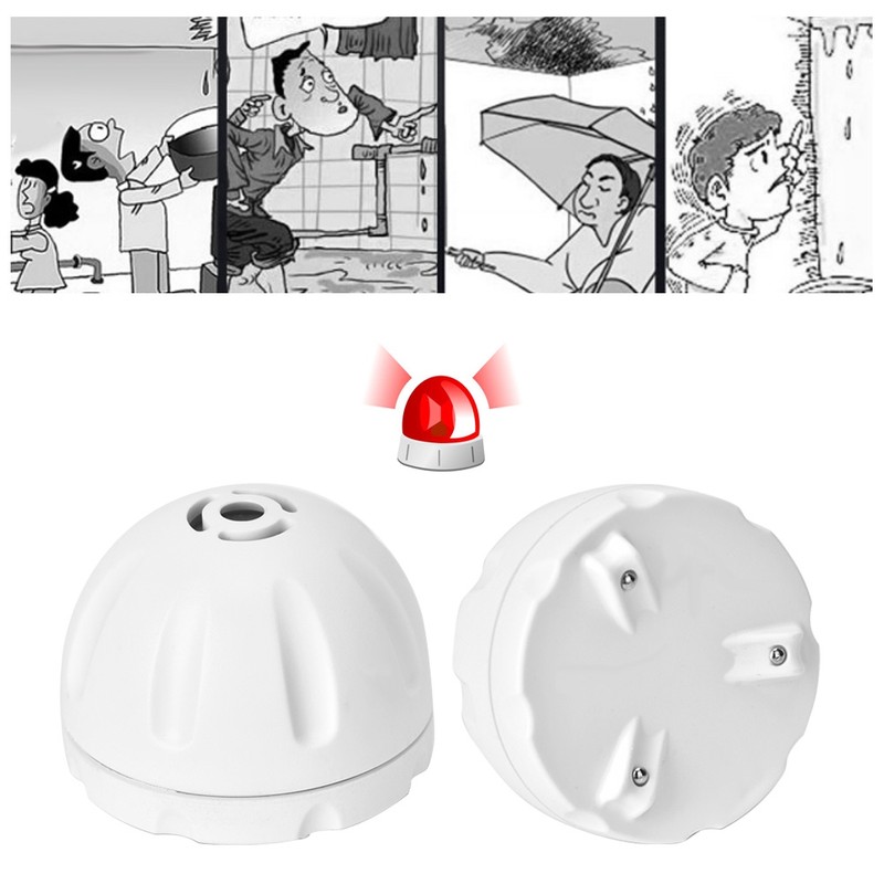 Water Leak Alarm Liquid Leakage Detector Sound Alarm Sensor Home